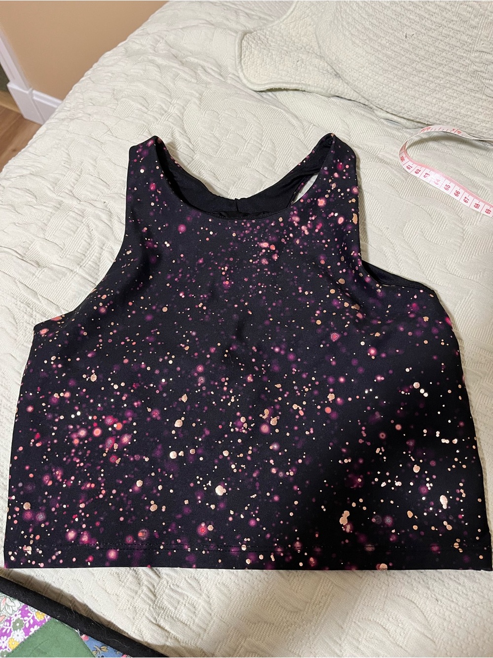Girls 14-16 Galaxy Splatter Sports Tank